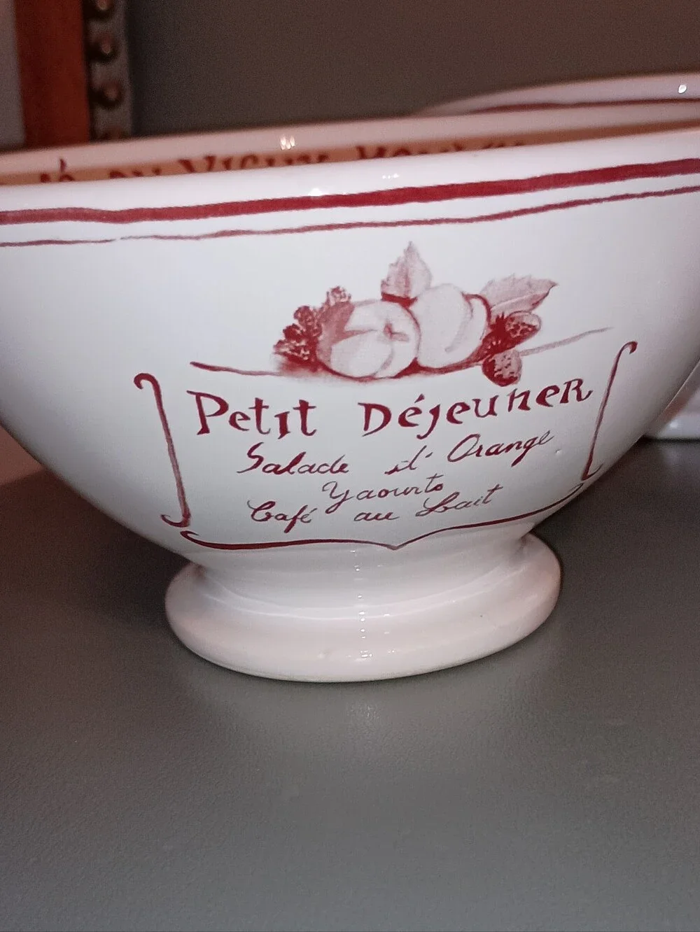 William Sonoma Vintage Retired Petit Dejeuner Breakfast Bowls Set Of Two